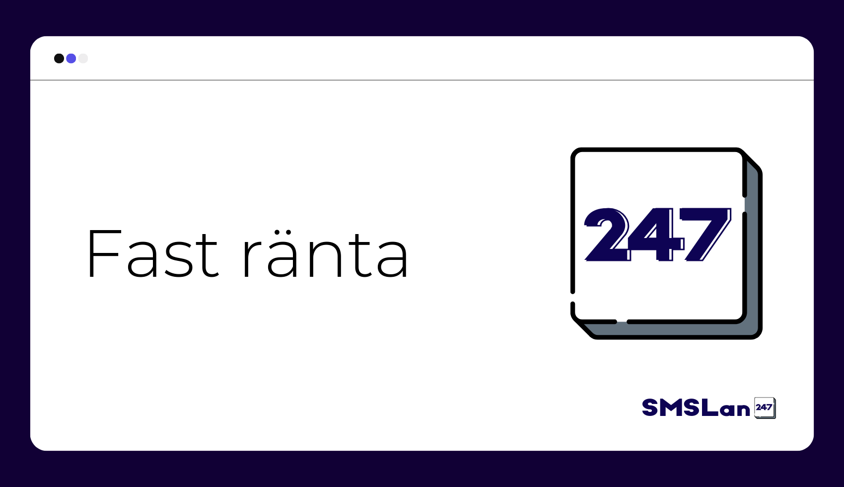 Fast ränta