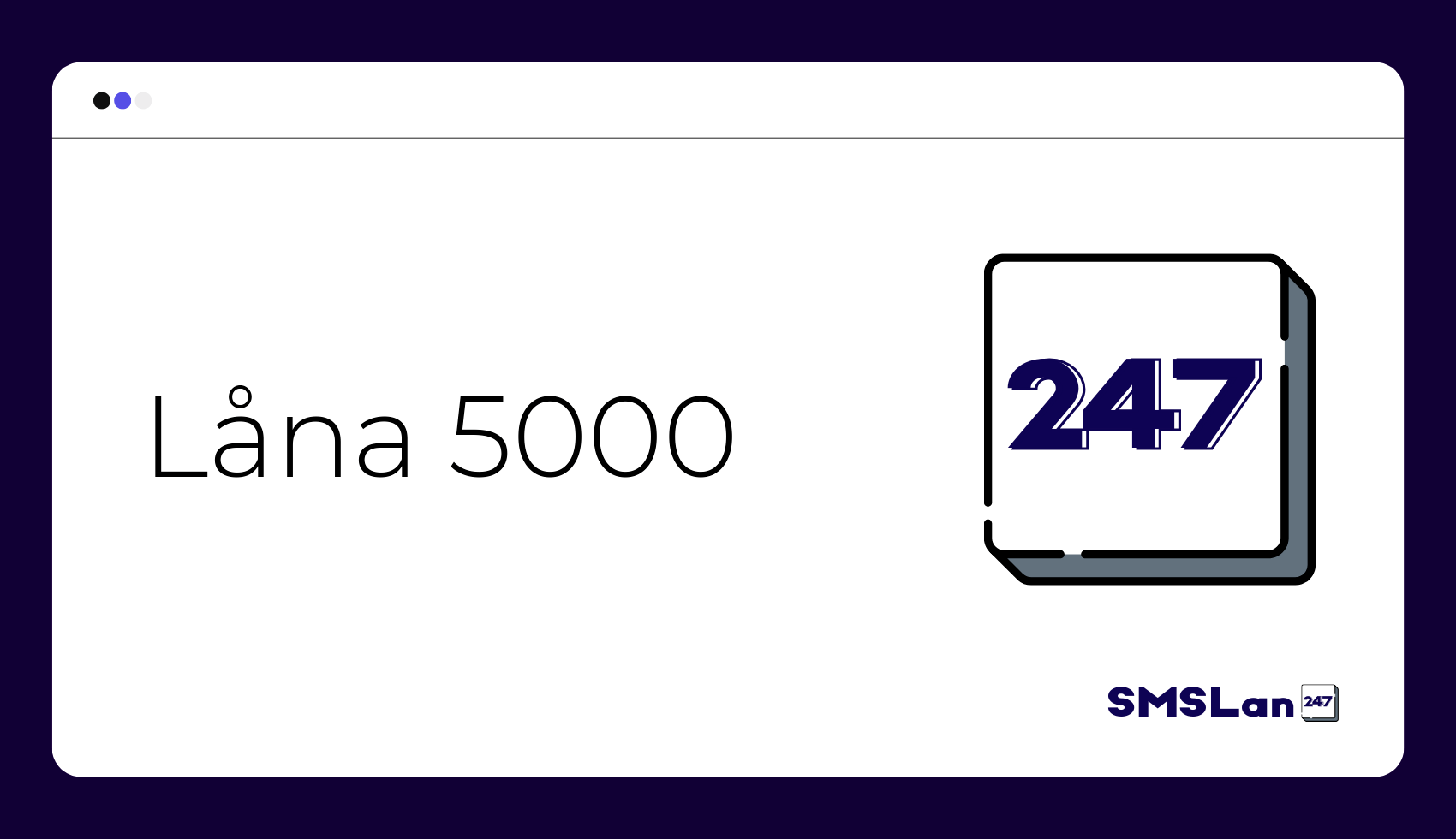 Låna 5000 kr